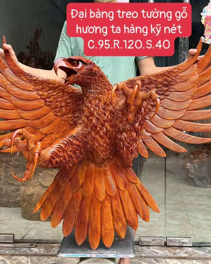 ai-bang-treo-G5715-1 Tượng Đại Bàng Treo Tường Gỗ Hương Ta Gia Lai Hàng Kỹ Nét G5715