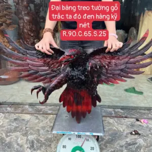 ai-bang-treo-G5717-1 Tượng Đại Bàng Treo Tường Gỗ Trắc Ta Đỏ Đen Hàng Kỹ Nét G5717
