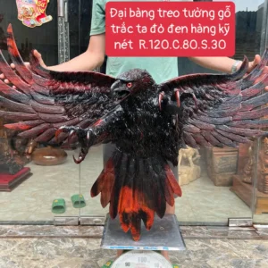 ai-bang-treo-G5923-1 Tượng Đại Bàng Treo Tường Gỗ Trắc Ta Đỏ Đen Hàng Kỹ Nét G5923