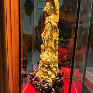 ai-the-chi-bo-tat-go-hoang-an-G5621-7 Tượng Đại Thế Chí Bồ Tát Gỗ Hoàng Đàn Tuyết Lạng Sơn Liền Khối Hàng Siêu Kỹ Nét Tỉ Mỉ Đã Lên Tuyết G5621