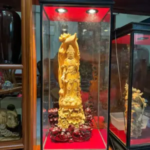 ai-the-chi-bo-tat-go-hoang-an-G5621-8 Tượng Đại Thế Chí Bồ Tát Gỗ Hoàng Đàn Tuyết Lạng Sơn Liền Khối Hàng Siêu Kỹ Nét Tỉ Mỉ Đã Lên Tuyết G5621