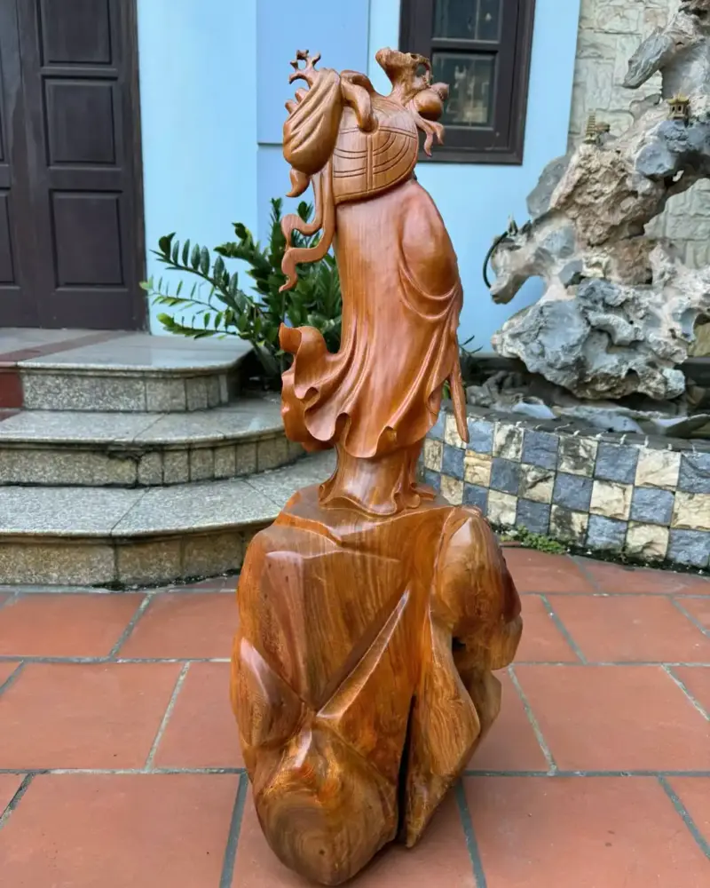 at-ma-giao-hoa-go-huong-ta-G5366-1 Tượng Đạt Ma Giáo Hoá Gỗ Hương Ta Liền Khối G5366