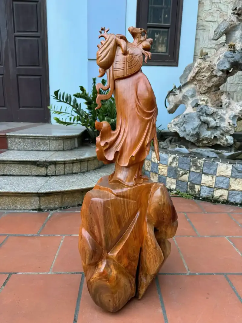 at-ma-giao-hoa-go-huong-ta-G5366-1 Tượng Đạt Ma Giáo Hoá Gỗ Hương Ta Liền Khối G5366