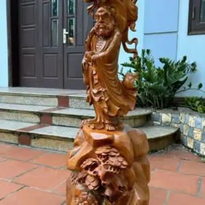 at-ma-giao-hoa-go-huong-ta-G5366-4 Tượng Đạt Ma Giáo Hoá Gỗ Hương Ta Liền Khối G5366
