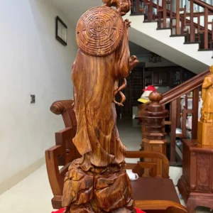at-ma-go-G6274-7 Tượng Đạt Ma Gỗ Sưa Bắc Liền Khối Hàng Làm Kỹ Sắc Nét G6274