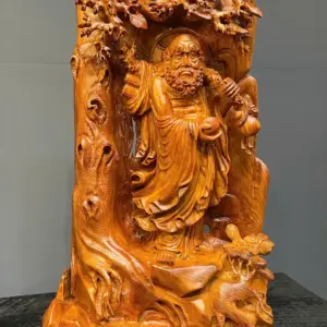at-ma-go-huong-ta-G5532-3 Tượng Đạt Ma Gỗ Hương Ta Liền Khối G5532