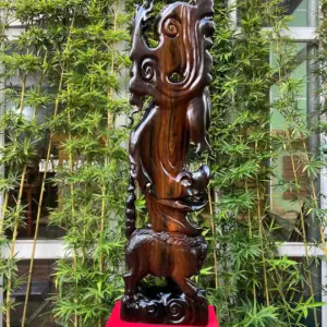 at-ma-hang-G5367-3 Tượng Đạt Ma Hàng Long Phục Lân Hàng Kỹ Gỗ Mun Hoa Liền Khối G5367