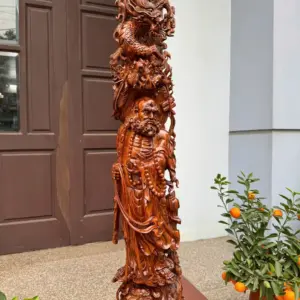 at-ma-hang-long-phuc-nghe-go-sua-bac-G5369-2 Tượng Đạt Ma Hàng Long Phục Nghê Gỗ Sưa Bắc Đỏ Hàng Kỹ Vip Nghệ Nhân Chế Tác G5369