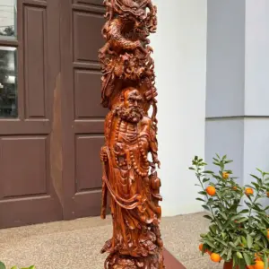 at-ma-hang-long-phuc-nghe-go-sua-bac-G5382-2 Tượng Đạt Ma Hàng Long Phục Nghê Gỗ Sưa Bắc Đỏ Hàng Kỹ Vip Nghệ Nhân Chế Tác G5382
