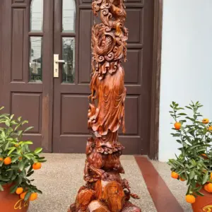 at-ma-hang-long-phuc-nghe-go-sua-bac-G5382-7 Tượng Đạt Ma Hàng Long Phục Nghê Gỗ Sưa Bắc Đỏ Hàng Kỹ Vip Nghệ Nhân Chế Tác G5382