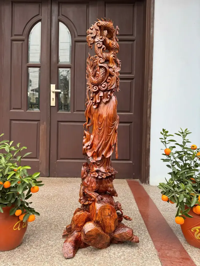at-ma-hang-long-phuc-nghe-go-sua-bac-G5382-7 Tượng Đạt Ma Hàng Long Phục Nghê Gỗ Sưa Bắc Đỏ Hàng Kỹ Vip Nghệ Nhân Chế Tác G5382