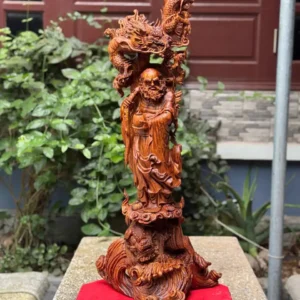 at-ma-hang-long-phuc-nghe-go-sua-bac-G5897-1 Tượng Đạt Ma Hàng Long Phục Nghê Gỗ Sưa Bắc Đỏ Liền Khối Hàng Kỹ Nét G5897