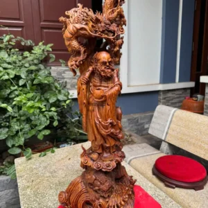 at-ma-hang-long-phuc-nghe-go-sua-bac-G5897-3 Tượng Đạt Ma Hàng Long Phục Nghê Gỗ Sưa Bắc Đỏ Liền Khối Hàng Kỹ Nét G5897