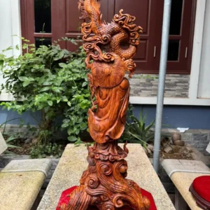 at-ma-hang-long-phuc-nghe-go-sua-bac-G5897-6 Tượng Đạt Ma Hàng Long Phục Nghê Gỗ Sưa Bắc Đỏ Liền Khối Hàng Kỹ Nét G5897