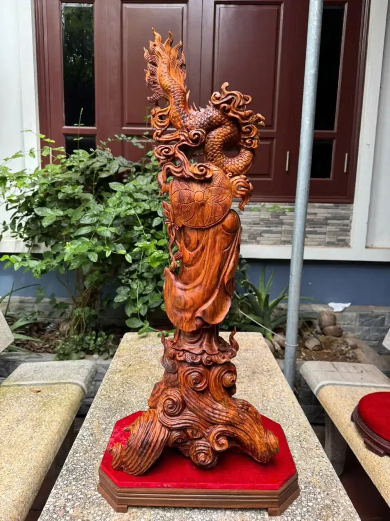 at-ma-hang-long-phuc-nghe-go-sua-bac-G5897-6 Tượng Đạt Ma Hàng Long Phục Nghê Gỗ Sưa Bắc Đỏ Liền Khối Hàng Kỹ Nét G5897