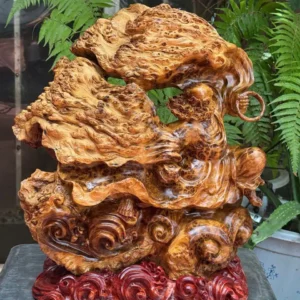 at-ma-mua-vo-go-nu-ngoc-G6275-1 Tượng Đạt Ma Múa Võ Gỗ Nu Ngọc Am Liền Khối Hàng Đẹp Gai Nu Tự Nhiên G6275