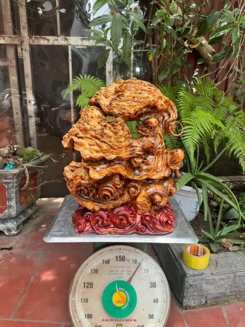 at-ma-mua-vo-go-nu-ngoc-G6275-5 Tượng Đạt Ma Múa Võ Gỗ Nu Ngọc Am Liền Khối Hàng Đẹp Gai Nu Tự Nhiên G6275