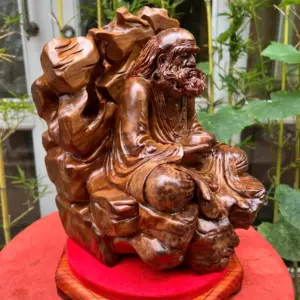 at-ma-ngoi-G5796-3 Tượng Đạt Ma Ngồi Thiền Gỗ Nu Ngọc Am Thơm Có Đốt Trầm Liền Khối G5796