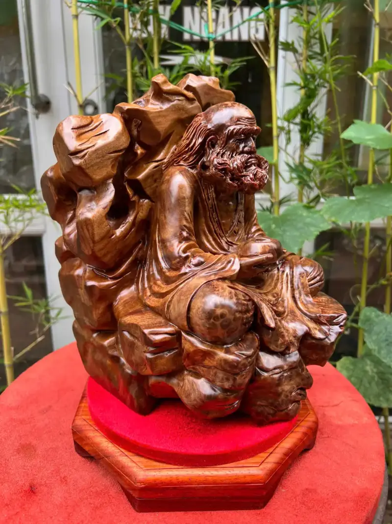 at-ma-ngoi-G5796-3 Tượng Đạt Ma Ngồi Thiền Gỗ Nu Ngọc Am Thơm Có Đốt Trầm Liền Khối G5796