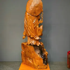 at-ma-phuc-nghe-go-huong-ta-G5454-7 Tượng Đạt Ma Phục Nghê Gỗ Hương Ta Liền Khối G5454