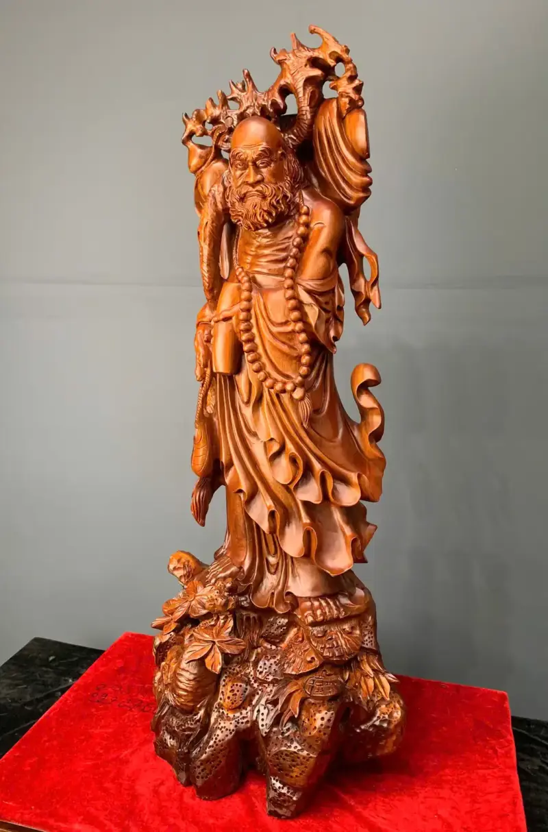 at-ma-su-to-go-huong-ta-G5456-3 Tượng Đạt Ma Sư Tổ Gỗ Hương Ta Liền Khối G5456