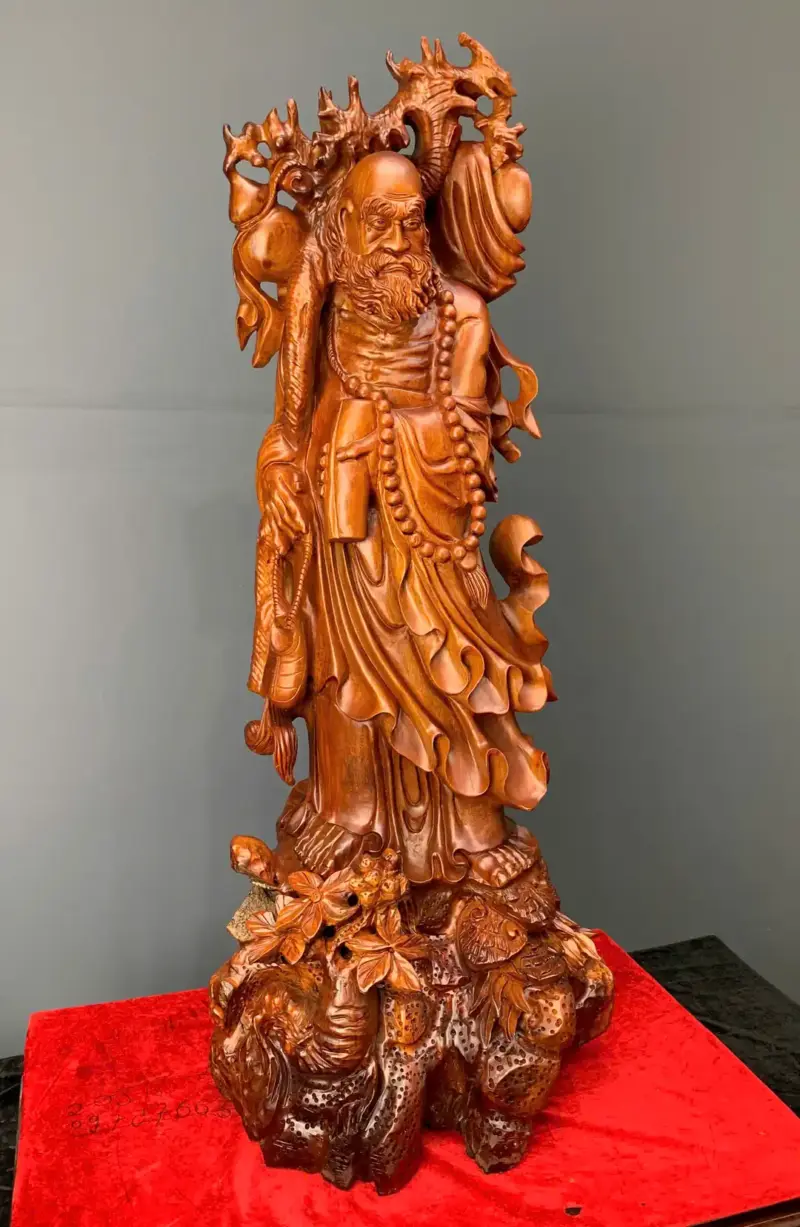at-ma-su-to-go-huong-ta-G5456-4 Tượng Đạt Ma Sư Tổ Gỗ Hương Ta Liền Khối G5456