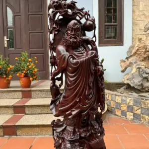 at-ma-thuan-nghe-go-tu-an-G5374-4 Tượng Đạt Ma Thuần Nghê Gỗ Tử Đàn Hàng Đẹp Nghệ Nhân Chế Tác Liền Khối G5374