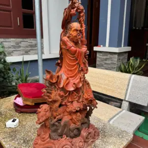 at-ma-ung-rong-go-trac-viet-G5392-5 Tượng Đạt Ma Đứng Rồng Gỗ Trắc Việt Liền Khối Hàng Kỹ Nét Vip G5392