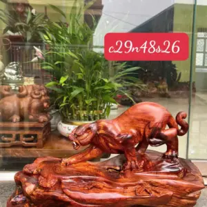 bao-go-cam-G5623-1 Tượng Báo Gỗ Cẩm Liền Khối G5623