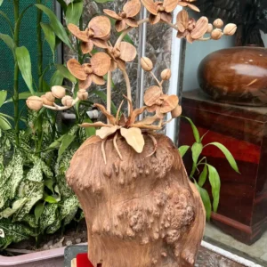 binh-hoa-lan-G6387-2 Bình Hoa Lan Gỗ Nu Ngọc Am Nu Kín Hàng Kỹ Nét G6387