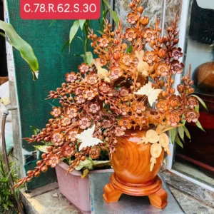 binh-hoa-mai-G5900-1 Bình Hoa Mai Gỗ Hương Hàng Kỹ Nét G5900