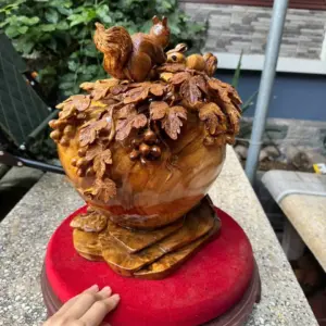 binh-nho-soc-go-nu-ngoc-G5598-4 Bình Nho Sóc Gỗ Nu Ngọc Am Hàng Kỹ Đẹp G5598