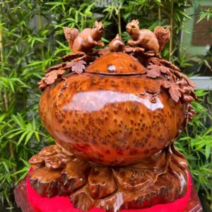 binh-nho-soc-phu-quy-go-nu-ngoc-G5597-1 Bình Nho Sóc Phú Quý Gỗ Nu Ngọc Am Thơm Hàng Kỹ Dầy Nu Liền Khối G5597
