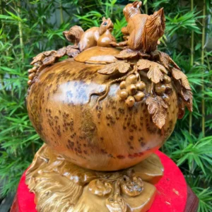 binh-phu-quy-G5926-2 Bình Phú Quý Nho Sóc Gỗ Nu Ngọc Am Thơm Liền Khối G5926