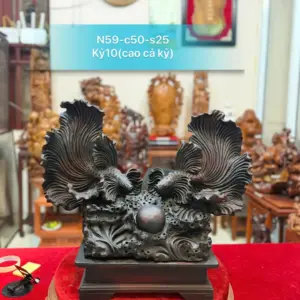 ca-xiem-tai-G5480-1 Tượng Cá Xiêm Tài Lộc Liền Khối G5480
