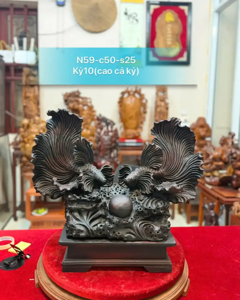 ca-xiem-tai-G5480-1 Tượng Cá Xiêm Tài Lộc Liền Khối G5480