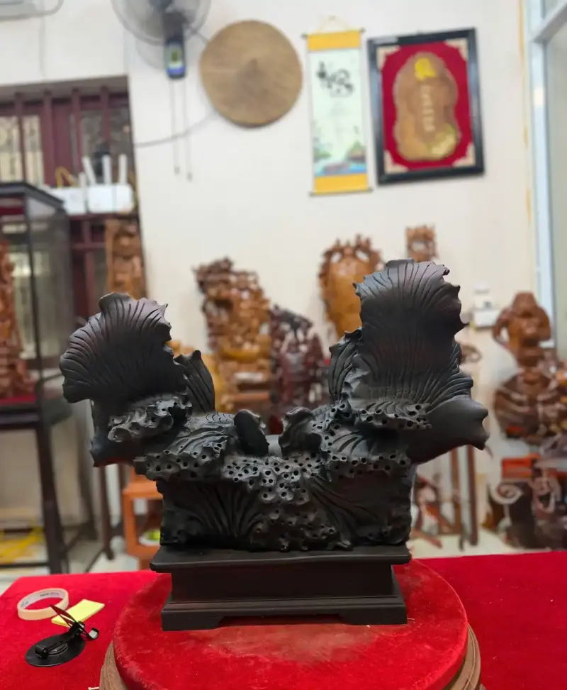 ca-xiem-tai-G5480-4 Tượng Cá Xiêm Tài Lộc Liền Khối G5480
