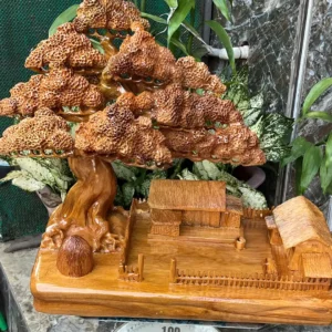 canh-ong-que-G5934-4 Tượng Cảnh Đồng Quê Gỗ Ngọc Am Thơm Nức Hàng Kỹ Nét Liền Khối G5934