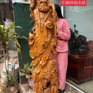 cu-at-ma-G5867-1 Tượng Cụ Đạt Ma Sư Tổ Gỗ Ngọc Am Thơm Nức Hàng Kỹ Nét Liền Khối G5867