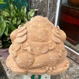 cu-coc-go-G5647-5 Tượng Cụ Cóc Gỗ Ngọc Am Thơm Nức Hàng Kỹ Nét Liền Khối G5647