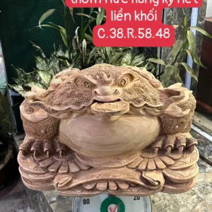 cu-coc-go-G6260-1 Tượng Cụ Cóc Gỗ Ngọc Am Thơm Nức Hàng Kỹ Nét Liền Khối G6260