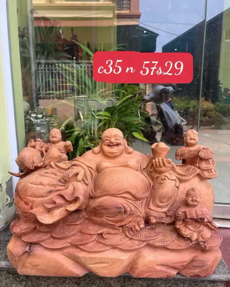 cu-di-lac-G5630-1 Tượng Cụ Di Lặc Hương Ta Liền Khối Lạc Đẹp G5630