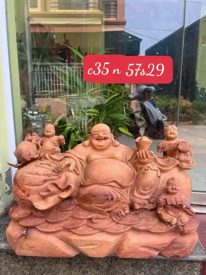 cu-di-lac-G5630-1 Tượng Cụ Di Lặc Hương Ta Liền Khối Lạc Đẹp G5630