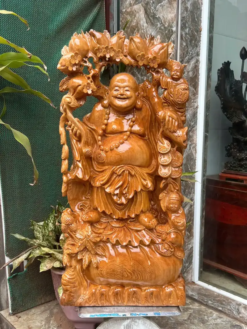 cu-di-lac-G5665-2 Tượng Cụ Di Lạc Ngọc Am Thơm Hàng Kỹ Nét Liền Khối G5665