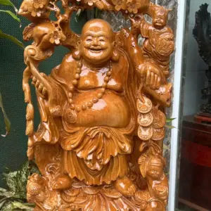 cu-di-lac-G5665-3 Tượng Cụ Di Lạc Ngọc Am Thơm Hàng Kỹ Nét Liền Khối G5665