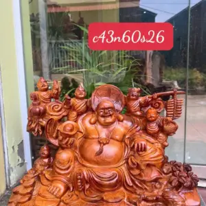 cu-di-lac-G5757-1 Tượng Cụ Di Lặc Hương Ta Liền Khối Vân Siêu Đẹp G5757