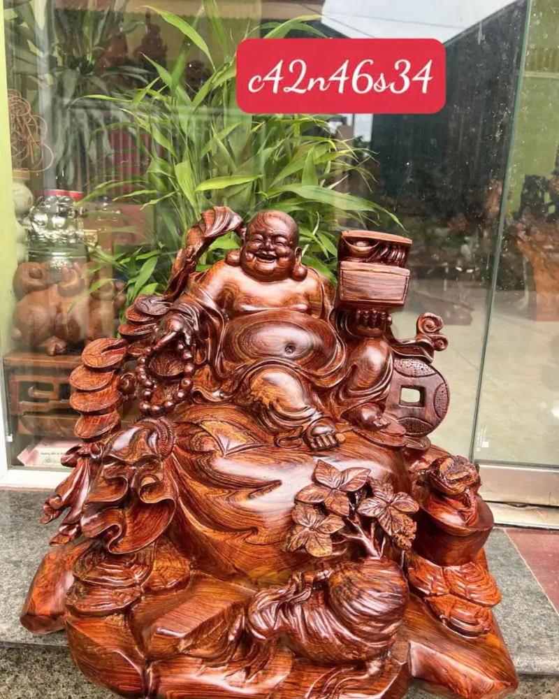 cu-di-lac-G5847-1 Tượng Cụ Di Lặc Cẩm Ngồi Bao Tiền Hàng Đục Kỹ Sắc Nét G5847