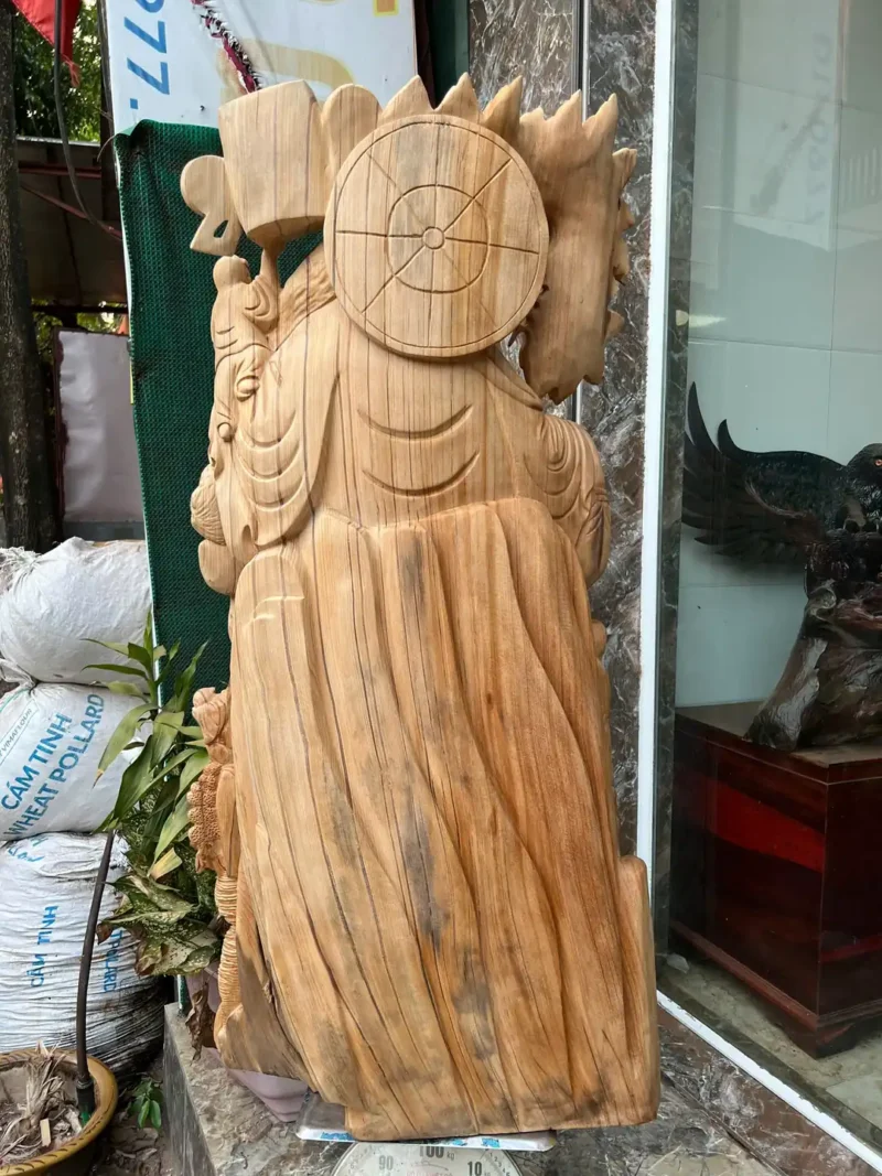cu-di-lac-G6350-5 Tượng Cụ Di Lặc Cưỡi Nghê Nhiều Dầu Thơm Nức Hàng Kỹ Nét Liền Khối G6350