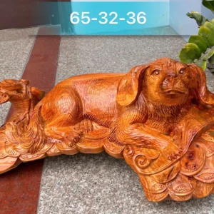 cun-nam-to-ep-go-huong-ta-G5816-6 Tượng Cún Nằm To Đẹp Gỗ Hương Ta Liền Khối G5816