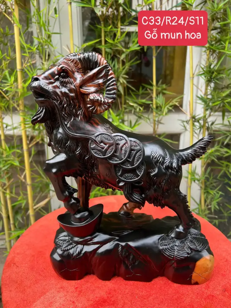de-mun-hoa-G5321-1 Tượng Dê Mun Hoa Hàng Đẹp Liền Khối G5321